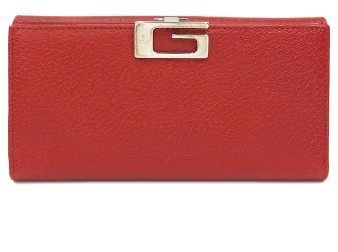 Gucci Wallets Red Leather  ref.638453