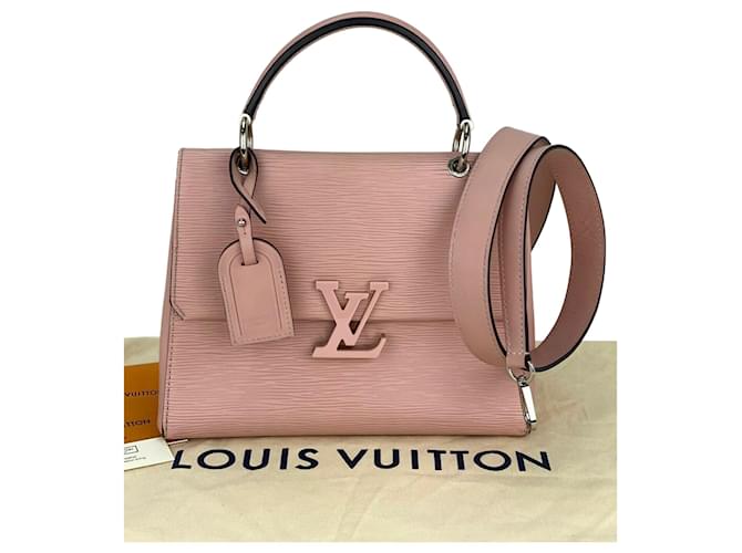 Louis Vuitton Rose Ballerine Epi Leather Cluny BB Bag Louis