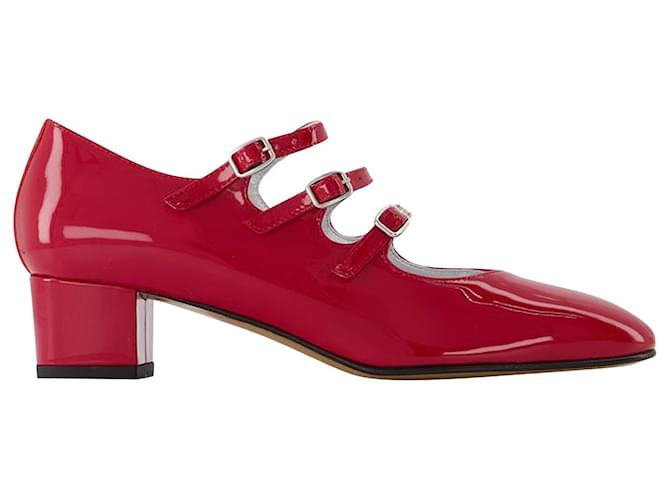 Carel Kina Babies in Red Patent Leather Pony-style calfskin  ref.639234