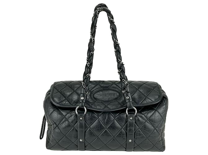 Chanel Chanel Bag Distressed Lambskin Quilted Lady Braid Black Flap Shoulder Bag B109  Leather  ref.639322