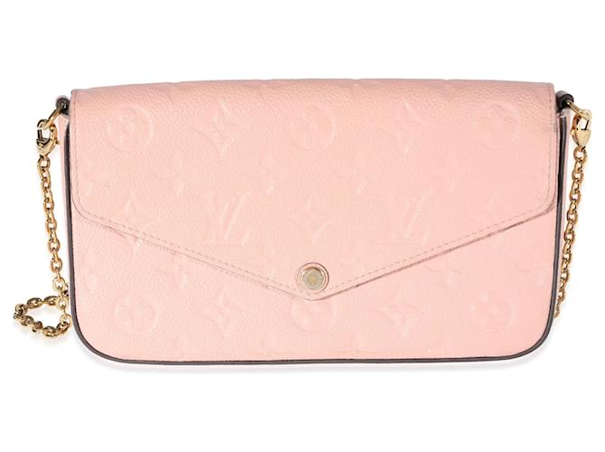 Louis Vuitton Rose Poudre Monogram Empreinte Felicie Pochette Rosa  ref.639372