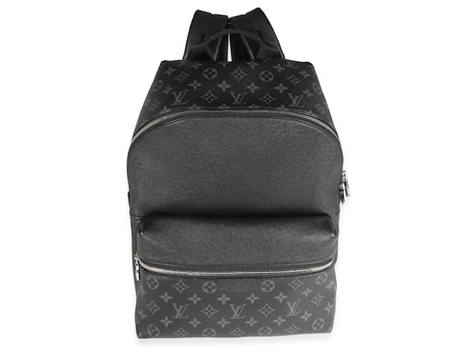 Louis Vuitton Black Monogram Eclipse & Taiga Discovery Backpack   ref.639418