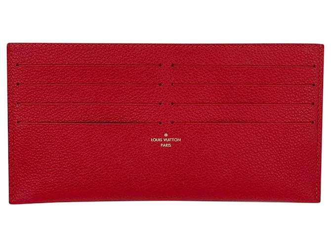 Louis Vuitton Credit Card Cerise Red Insert from Felicie Pochette Wallet  A952
