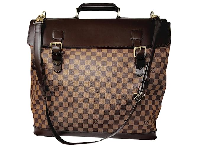 Louis Vuitton West End Carry On Travel Bag  Brown Leather  ref.639460