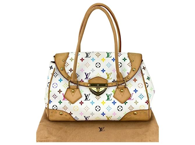 Louis Vuitton Louis Vuitton Bag  Beverly Gm Shoulder White Monogram Multicolor Shoulder A854  Leather  ref.639519