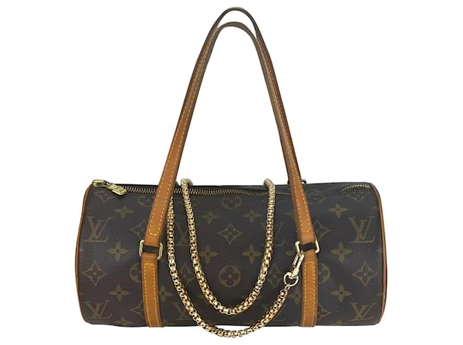 Louis Vuitton Sac à main Louis Vuitton Papillon 26 Sac à bandoulière Vintage en toile Monogram A740  Cuir  ref.639562