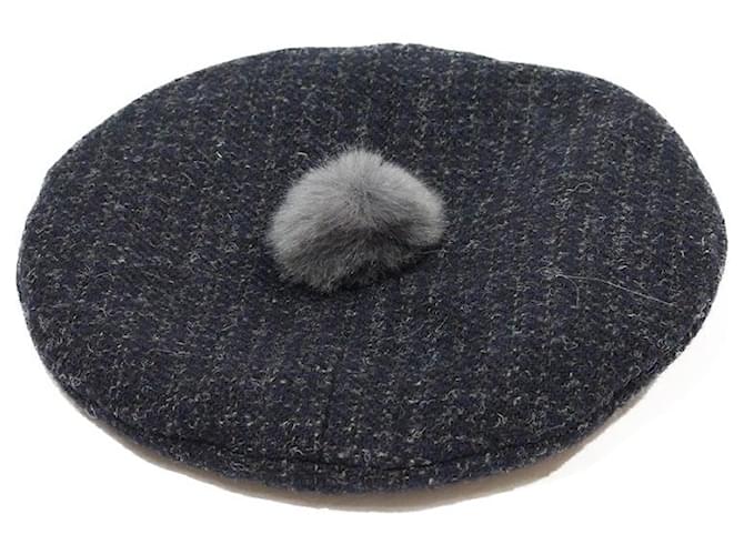 Maison Michel Hats Black Wool  ref.639730