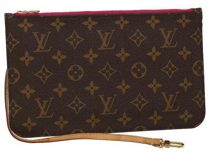 LOUIS VUITTON Monogram Neverfull MM Accessory Pouch LV Auth 31423