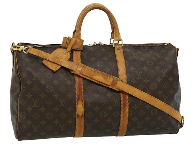 Louis Vuitton Monogram Keepall Bandouliere 50 Boston Bag M41416 LV Auth bs1884 Cloth  ref.640031