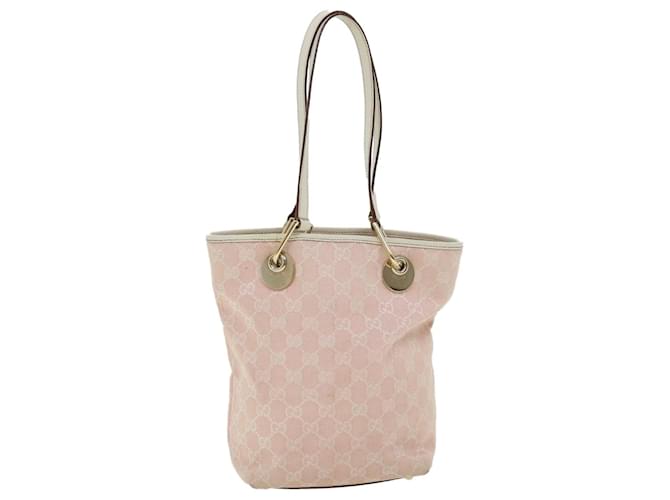 GUCCI GG Canvas Tote Bag Pink Auth yk4895  ref.640050