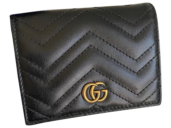Gucci GG Marmont Black Leather  ref.640150