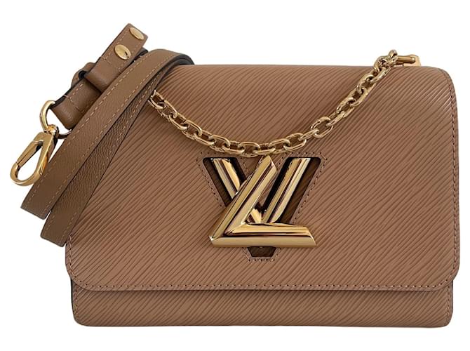 Twist Louis Vuitton Handbags Black Beige Leather  ref.640185