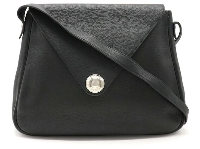 Hermès Christine Black Leather  ref.640216