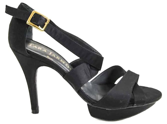 Tara Jarmon sandals 36 Black Leather  ref.640451