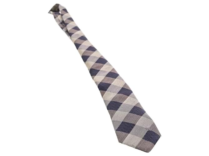 Cravatta Louis Vuitton Blu Seta  ref.640675