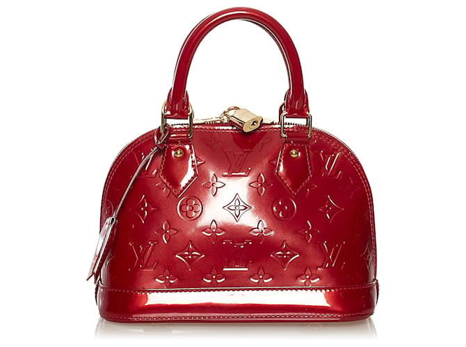 Louis Vuitton Red Vernis Alma BB Leather Patent leather  ref.640950