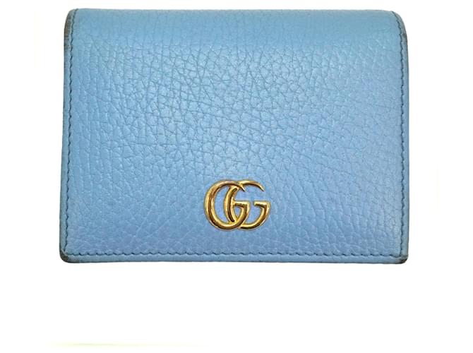 Gucci Wallets Blue Leather  ref.641037