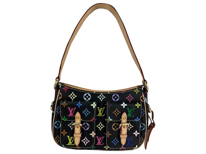 Louis Vuitton Louis Vuitton Handbag Monogram Multicolor Black Lodge Pm Shoulder Bag A996  Leather  ref.641122