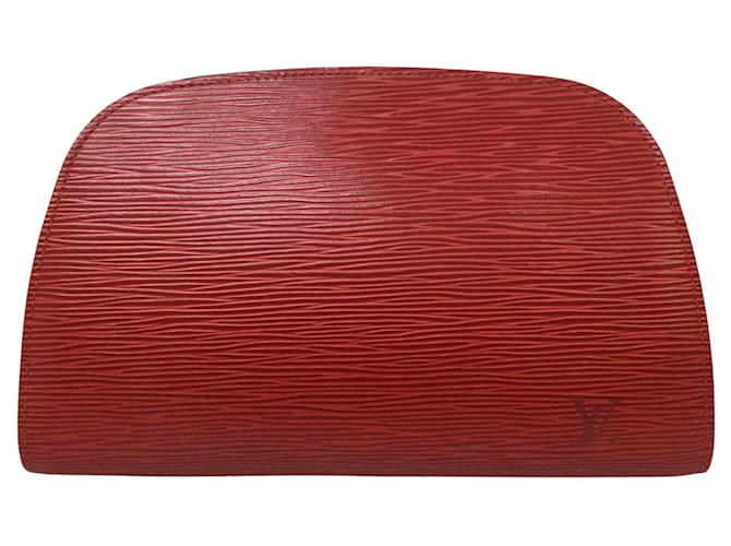 Louis Vuitton Red Pouch Dauphine 1998 Vintage Epi Leather Mm Cosmetic Bag   ref.641146