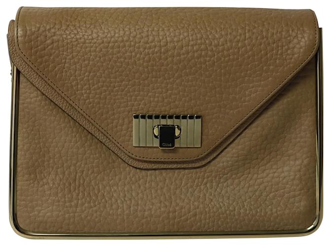 Chloé Chloe Sally Shoulder Bag in Caramel Brown Leather  ref.641198