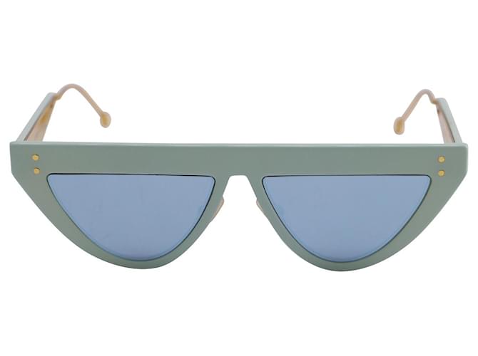 Fendi FF 0371/s Sonnenbrille aus J Aqua Blue Optyl Plastic Blau Hellblau Kunststoff  ref.641206