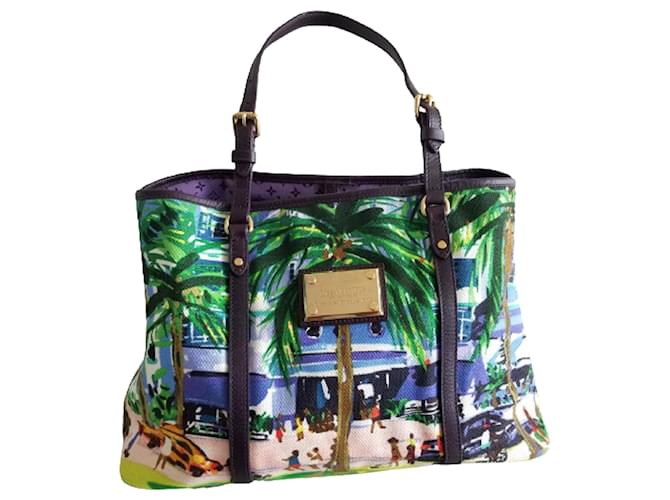 Louis Vuitton Limited Edition Ailleurs Cabas Pm Dream Destination Tote Shoulder Bag.  Leather  ref.641270