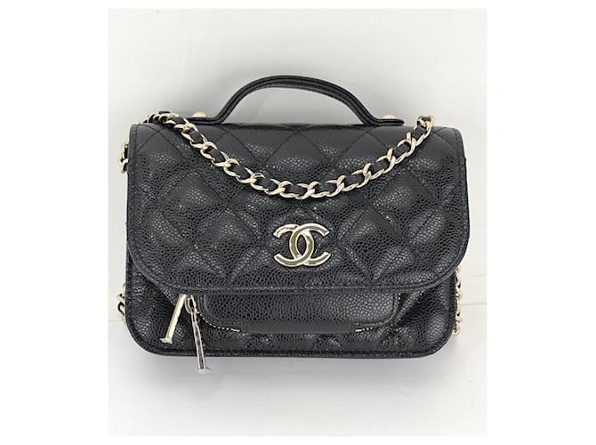 Business affinity leather crossbody bag Chanel Black in Leather