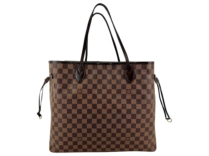 Louis Vuitton Louis Vuitton Shoulder Bag Neverfull Gm Damier Ebene Canvas Added Insert Totec67  Leather  ref.641316