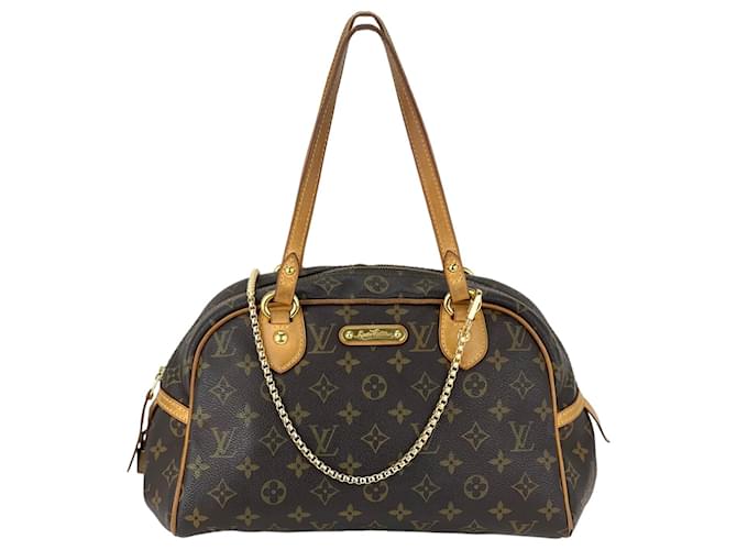 Louis Vuitton Louis Vuitton Hand Bag Montorgueil Pm Monogram Bag Added Strap M95565 A986-d  Leather  ref.641337