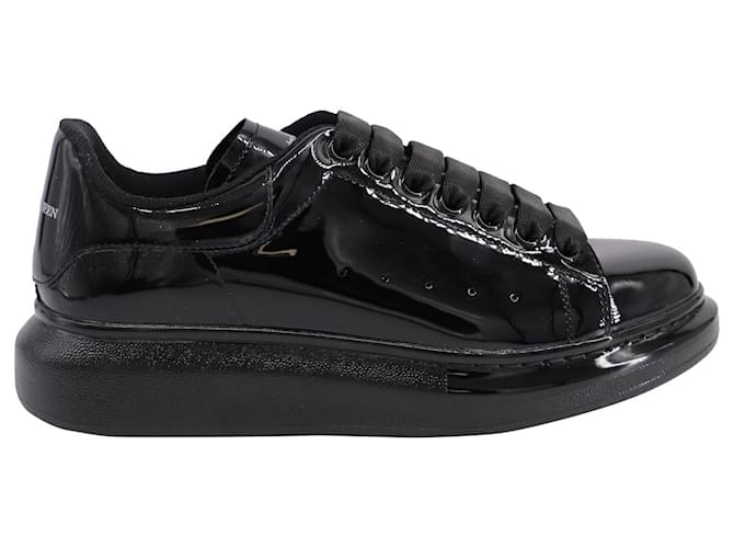 Alexander Mcqueen Oversized Sneakers in Black Patent Leather  ref.641349