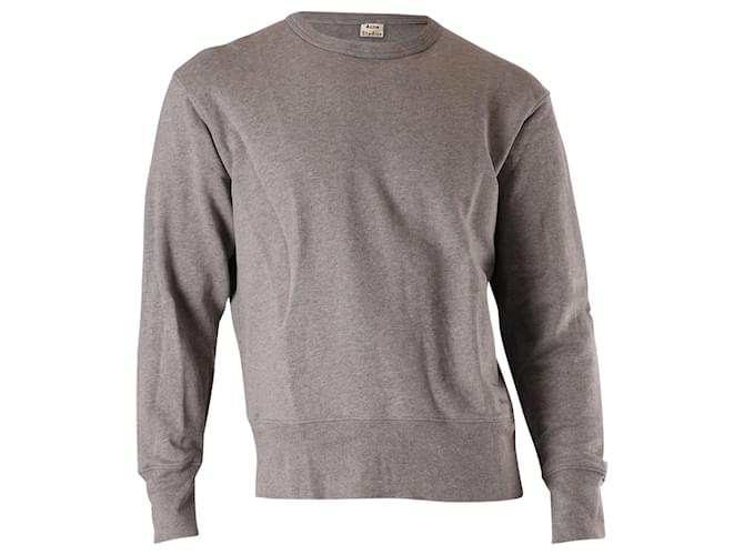 Acne Studios Crewneck Sweatshirt in Grey Cotton  ref.641407