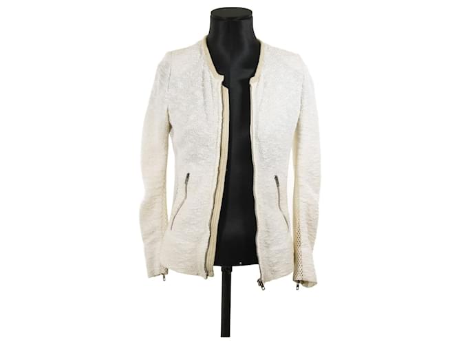 IRO jacket 36 White Cotton  ref.641721