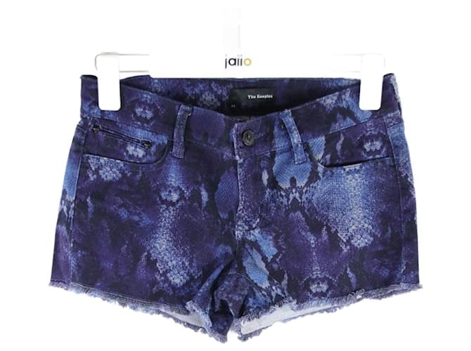 The Kooples Os Shorts Kooples 24 Azul Algodão  ref.641835