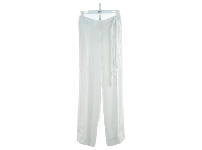 Pantalones Céline 38 Blanco  ref.642170