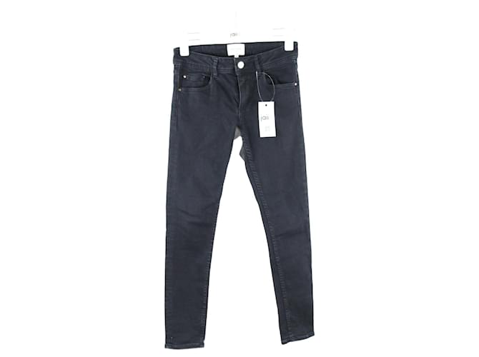 Jeans Sézane XS Black Cotton  ref.642358