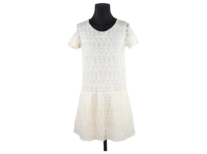 SéZane SEZANE Dress 36 White Cotton  ref.642452