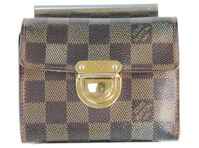 Small Leather Goods  Louis Vuitton Brown Cloth  ref.642737