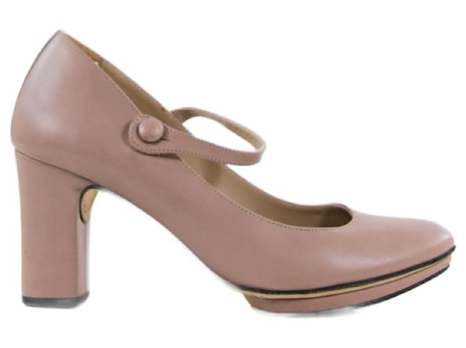 REPETTO Pumps 38 Pink Leather  ref.642974