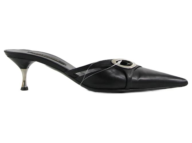 Sergio Rossi Heels  35.5 Black Leather  ref.642990