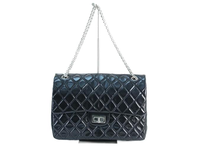 Chanel handbag 2.55 Black Leather  ref.643045