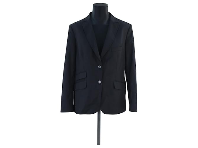 Piazza Sempione jacket 48 Black Wool  ref.643148