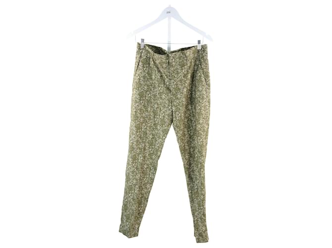 Pantaloni Cacharel 40 Verde Cotone  ref.643623