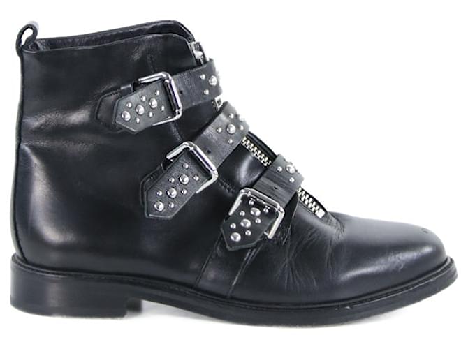 Maje boots 39 Black Leather  ref.643753