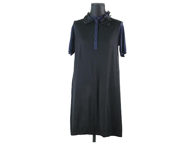 Dress Louis Vuitton L Black  ref.643941