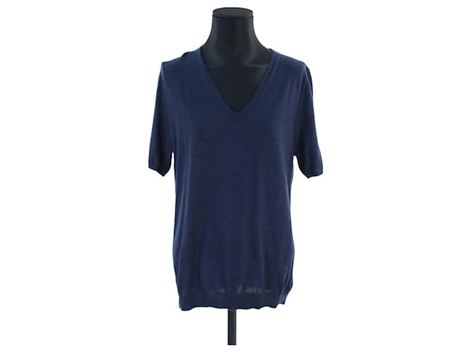 Eric Bompard sweater XL Blue Cashmere  ref.644074