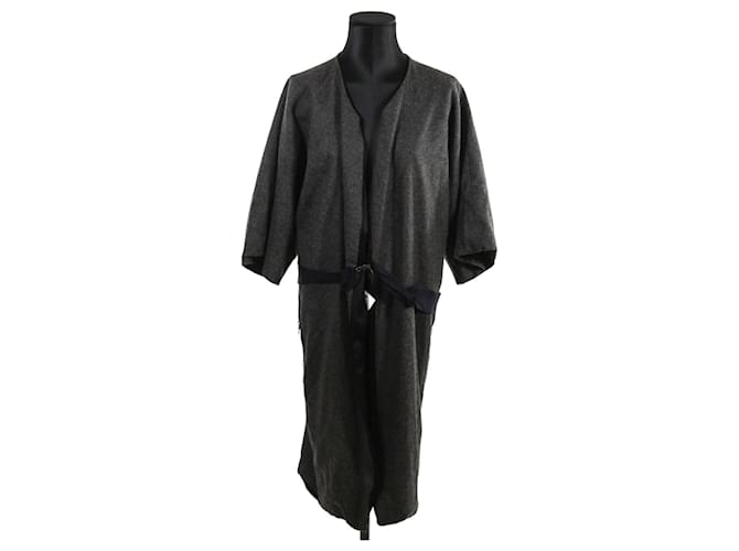 Lanvin coat 38 Grey Wool  ref.644119