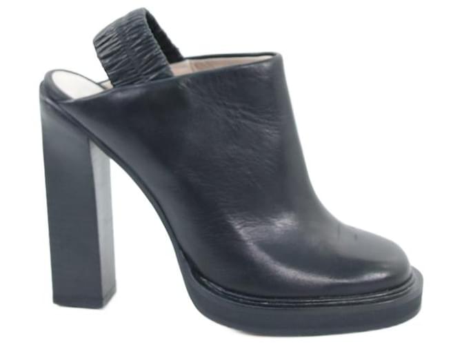 Carven Boots 37 Black Leather  ref.644733