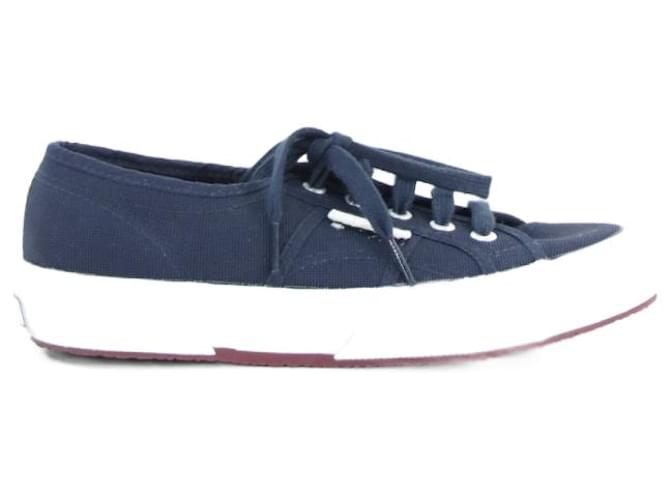 Sandro sneakers 37 Blue Cloth  ref.644735
