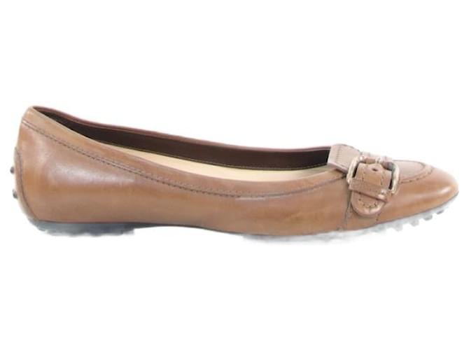 Ballerinas Tod's 37 Brown Leather  ref.644771