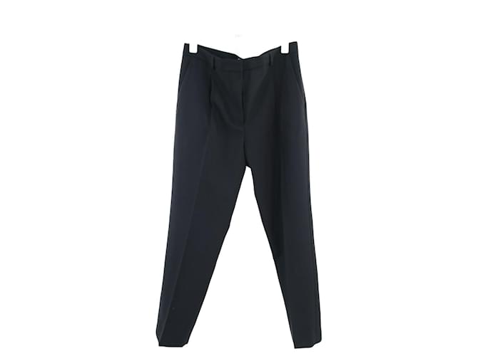 Pantalones Prada M Negro Lana  ref.644781